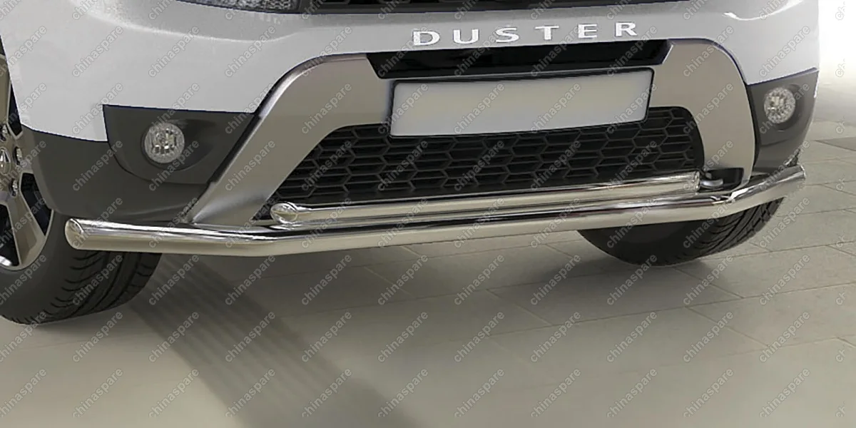 AFZDARD1502 Защита переднего d57+d42 бампера двойная Arbori нерж. сталь для RENAULT Duster 2015-нв