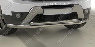 AFZDARD1502 Защита переднего d57+d42 бампера двойная Arbori нерж. сталь для RENAULT Duster 2015-нв
