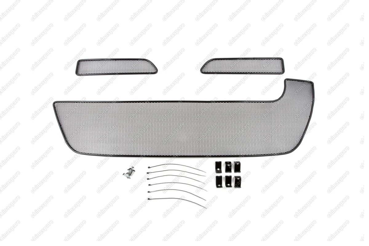 1430915101 Сетка на бампер внешняя для RENAULT Duster 2015->, 3 шт., черн., 10 мм, для комплектаций Privilege/Luxe Privilege/Adventure