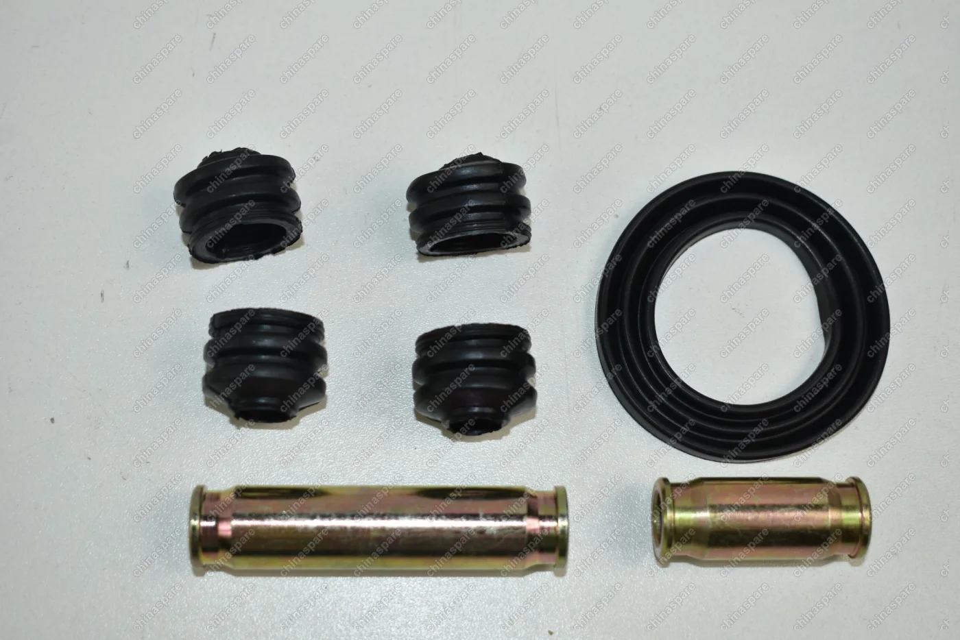 Ремкомплект переднего суппорта Lifan Smily / Geely Otaka (Направляющие и пыльники / Без уплотнителя на поршень)