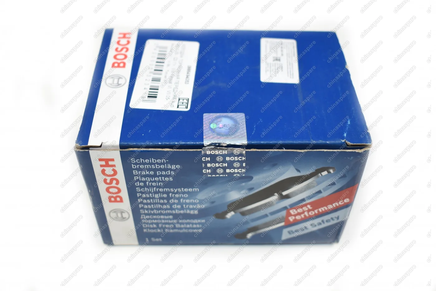 Колодка тормозная передняя Bosch (Комплект) Audi A6 C6 05-, Q3 8U 11- / Volkswagen Passat B6, B7 05-, Passat CC 08-, Tiguan I 07-