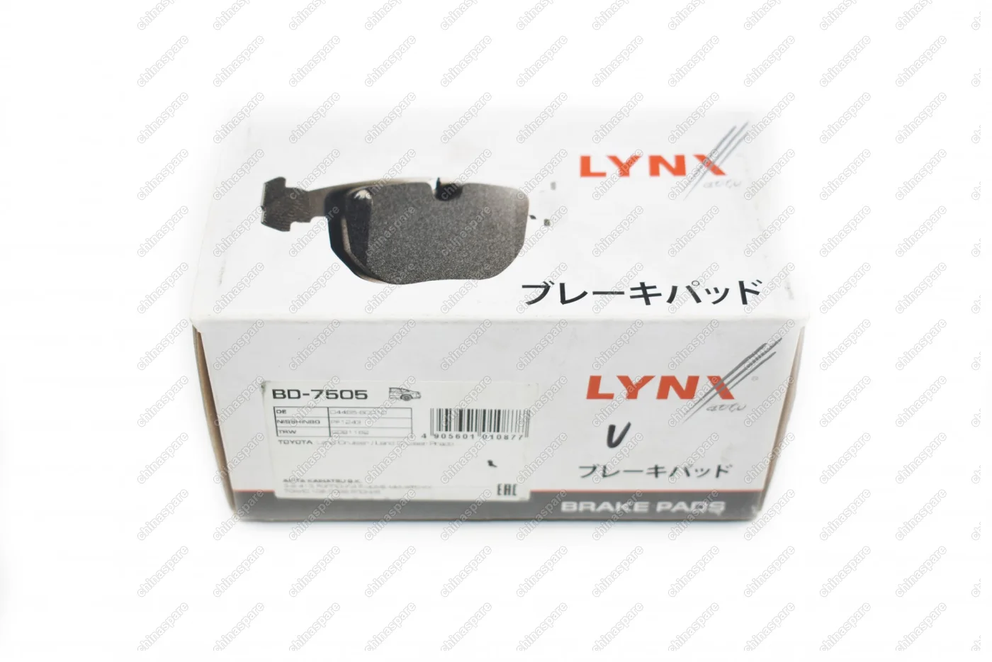 Колодки тормозные задние LYNXauto (Комплект) Toyota Land Cruiser (J70/80) / Prado (J90/120/150) 3.0D 10