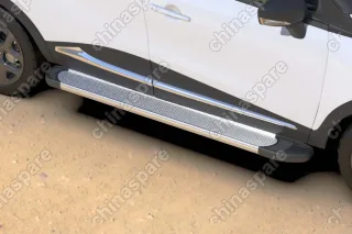 AFZDAALRK02 Комплект алюминиевых порогов Arbori Optima Silver 1700 для RENAULT Kaptur 2016-нв