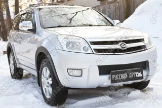 Заглушка зимняя решетки переднего бампера Русская Артель Great Wall Hover 2005-2010