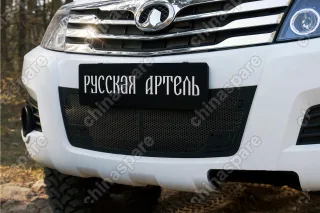 Защитная сетка решетки переднего бампера Great Wall Hover H3 2010-2013