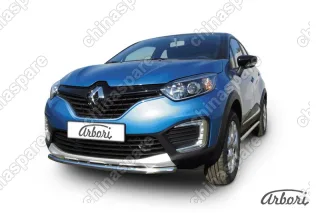 AFZDARK02 Защита переднего бампера Arbori d42 RENAULT KAPTUR 2016-