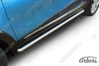 AFZDARK07 Защита штатных порогов Arbori d57 труба RENAULT KAPTUR 2016-