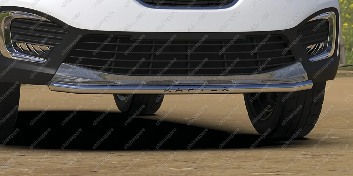 AFZDARK2WD01 Защита переднего бампера d42 с надписью Arbori нерж. сталь для Renault KAPTUR 2016-нв