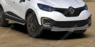 AFZDARK2WD02 Защита переднего бампера d42 Arbori нерж. сталь для Renault KAPTUR 2016-нв