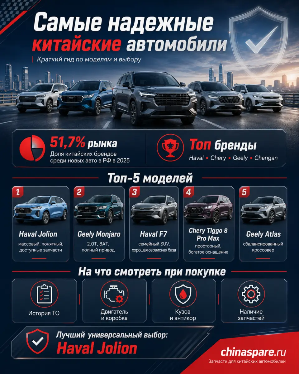Самые надежные китайские авто